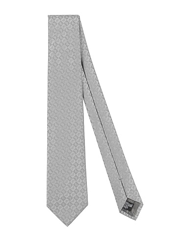 EMPORIO ARMANI Ties and bow ties Light grey 100% Silk
