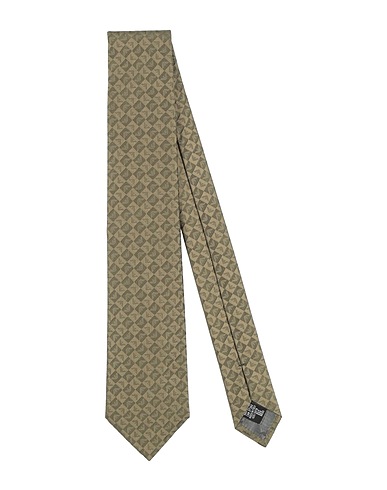 EMPORIO ARMANI Ties and bow ties Military green 100% Silk