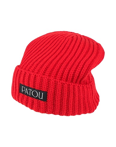 PATOU Hat Red 90% Wool, 10% Cashmere