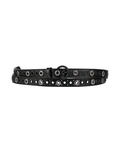 SANDRO Thin belt Black 100% Cowhide