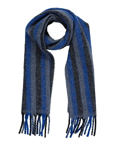 PS PAUL SMITH Scarves and foulards Blue 46% Acrylic, 27% Polyester, 20% Wool, 7% Polyamide