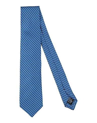DUNHILL Ties and bow ties Blue 100% Mulberry silk