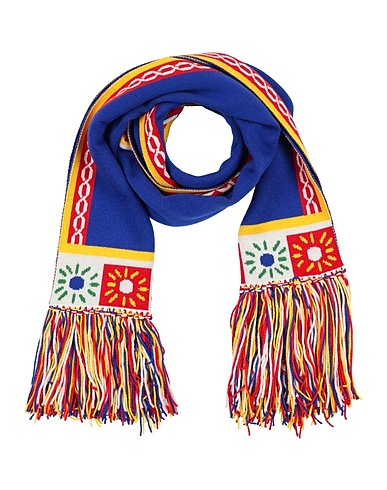 DOLCE&GABBANA Scarves and foulards Blue 74% Virgin Wool, 26% Cashmere
