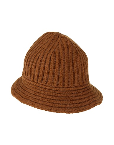 SANDRO Hat Brown 59% Wool, 40% Cotton, 1% Polyamide