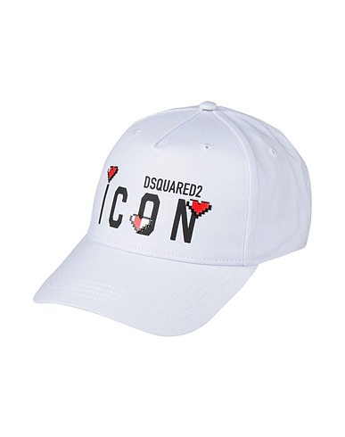 DSQUARED2 Hat ICON White 100% Cotton