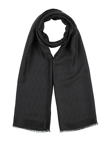 EMPORIO ARMANI Scarves and foulards Black 42% Modal, 29% Viscose, 29% Cotton