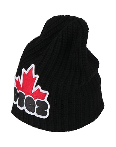 DSQUARED2 Hat Black 47% Wool, 30% Viscose, 15% Polyamide, 8% Cashmere