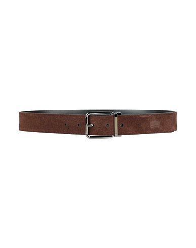 DOLCE&GABBANA Leather belt Chocolate brown Calfskin