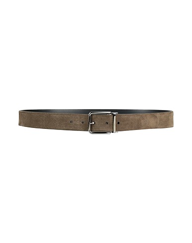 DOLCE&GABBANA Leather belt Military green Calfskin