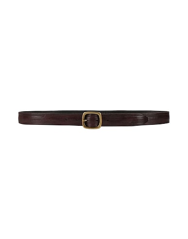 ELEVENTY Leather belt Dark brown Leather