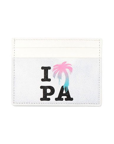 PALM ANGELS Small Leather Goods Ivory Calfskin