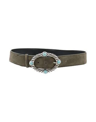ALBERTA FERRETTI Regular belt Sage green Leather