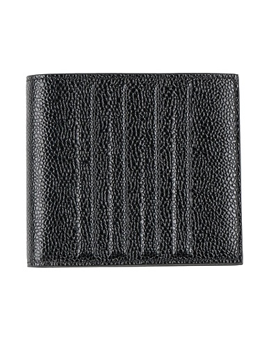 THOM BROWNE Wallet Black Leather