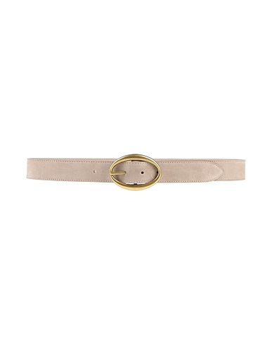 ORCIANI Regular belt Light grey Leather, Metal