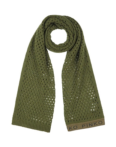 PINKO Sciarpe e foulard Verde militare 45% Acrilico, 35% Poliammide, 20% Lana di alpaca