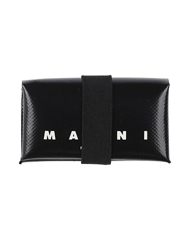 MARNI 財布 ブラック ポリエステル 90% / ポリウレタン 5% / 真鍮/ブラス 5%