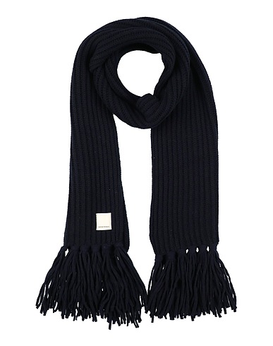 EMPORIO ARMANI Scarves and foulards Navy blue 80% Wool, 20% Polyamide