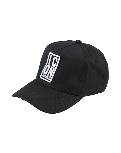 DSQUARED2 Hat Black 100% Cotton