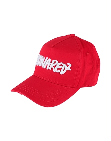DSQUARED2 Hat Red 100% Cotton