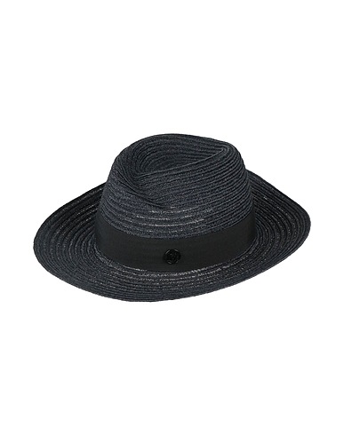 MAISON MICHEL Hat Black 100% Hemp, Cotton, Viscose