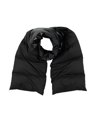 RAINS Scarves and foulards Black 100% Polyester, Polyurethane coated