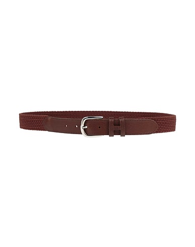 HACKETT Stoffgürtel Dunkelbraun 58% Polyester, 22% Gummi, 20% Rindsleder