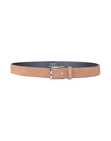 HACKETT Leather belt Khaki 100% Cow leather