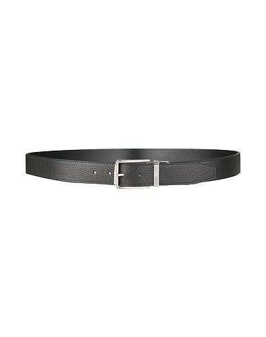 EMPORIO ARMANI Кожаный ремень Чёрный Кожа