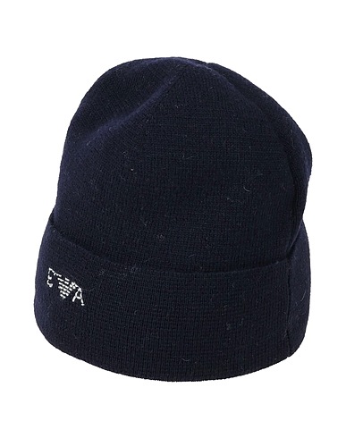 EMPORIO ARMANI Hat Midnight blue 100% Wool
