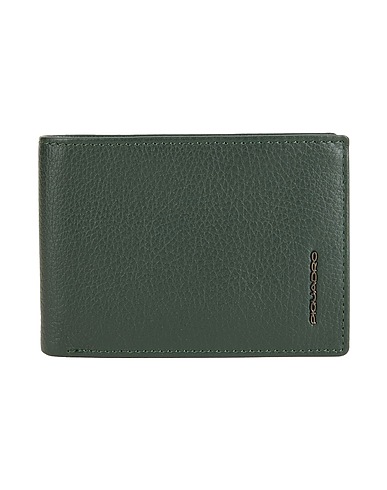 PIQUADRO Wallet Dark green Leather