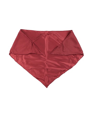 LES INCONNUS Scarves and foulards Burgundy 100% Silk