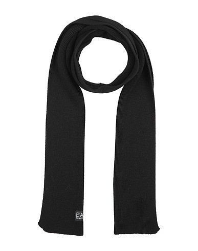 EA7 Scarves and foulards Black 50% Wool, 50% Acrylic