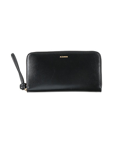 JIL SANDER Portafoglio Nero Pelle di vitello