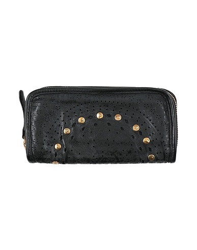 CAMPOMAGGI Wallet Black Cowhide