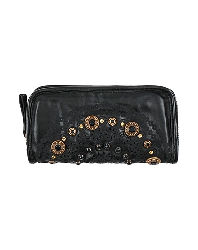 CAMPOMAGGI Wallet Black Cowhide