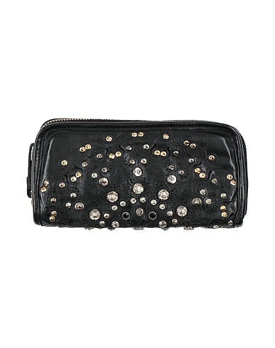 CAMPOMAGGI Wallet Black Cowhide
