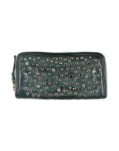 CAMPOMAGGI Wallet Dark green Cowhide