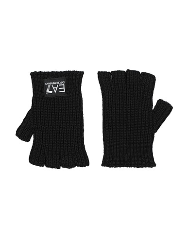 EA7 ACCESSOIRES Schwarz 50% Wolle, 50% Acryl