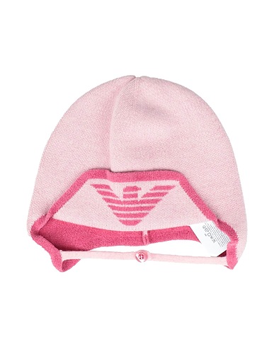 EMPORIO ARMANI Hat Pink 50% Wool, 28% Cotton, 22% Viscose