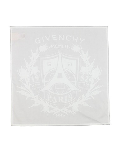 GIVENCHY Scarves and foulards Light grey 100% Cotton