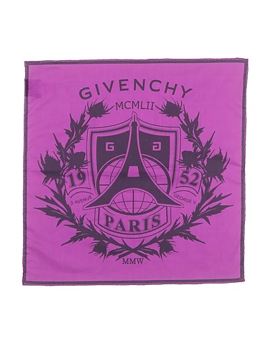 GIVENCHY マフラー＆スカーフ パープル コットン 100%