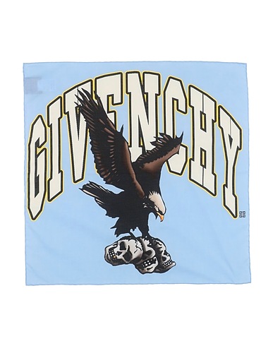 GIVENCHY Scarves and foulards Sky blue 100% Cotton