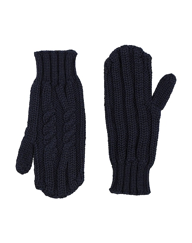FABIANA FILIPPI Gloves Midnight blue 100% Virgin Wool
