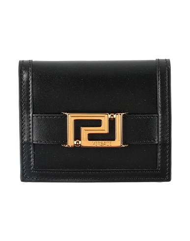 VERSACE Wallet Black Calfskin