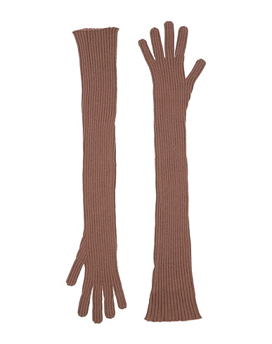 FABIANA FILIPPI Gloves Camel 100% Cashmere