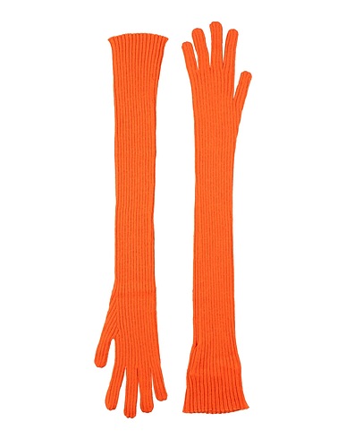 FABIANA FILIPPI Gloves Orange 100% Cashmere