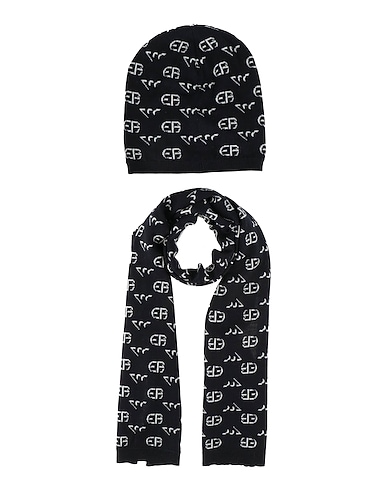 EMPORIO ARMANI Set accessori Blu notte 100% Lana Vergine