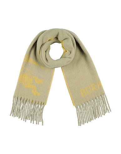 BURBERRY Scarves and foulards Sage green 43% Nylon, 21% Alpaca wool, 18% Wool, 18% Mohair wool
