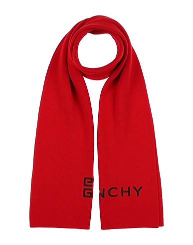 GIVENCHY Sciarpe e foulard Rosso 70% Lana, 30% Cachemire