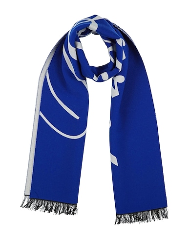 BURBERRY Scarves and foulards Bright blue 91% Wool, 9% Silk